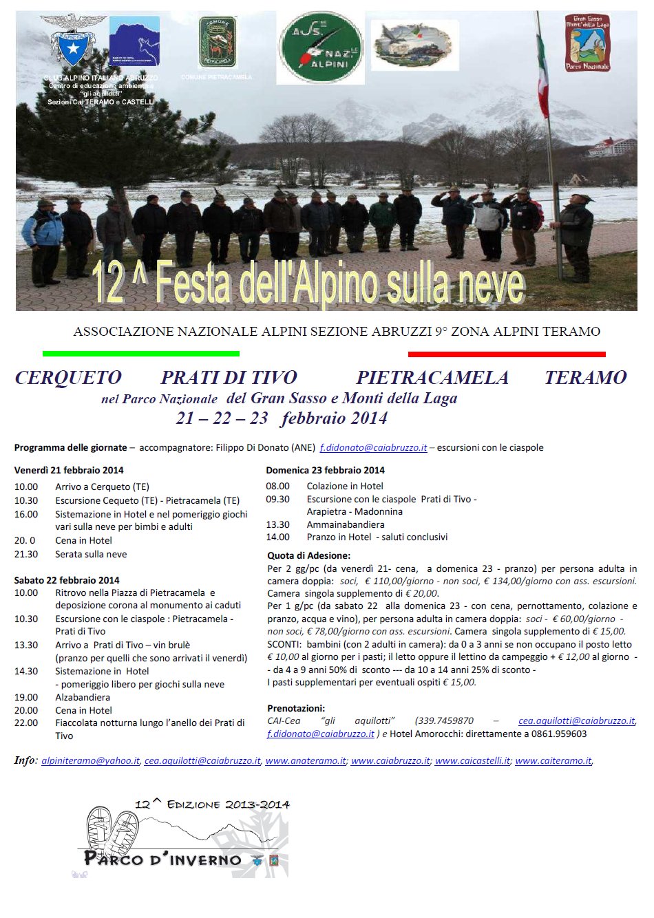 12^ Festa dell'alpino sulla Neve