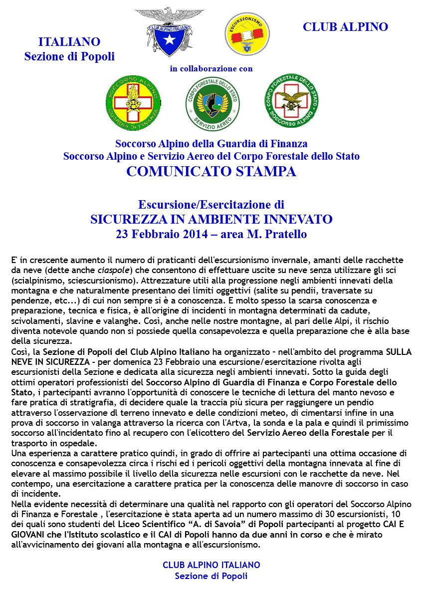 Sicurezza in ambiente innevato