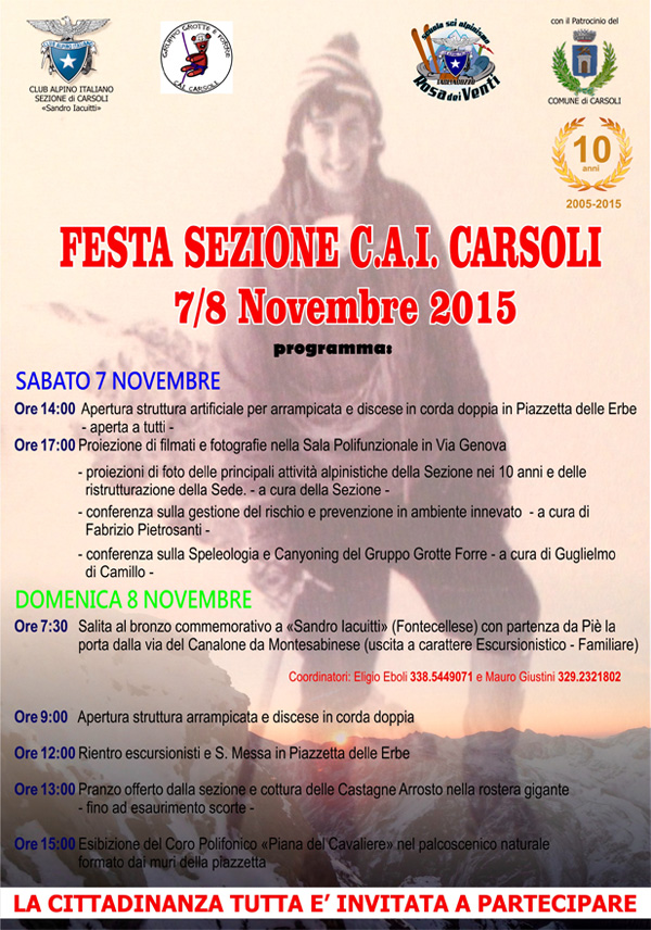 2015 11 7 festa sezione carsoli